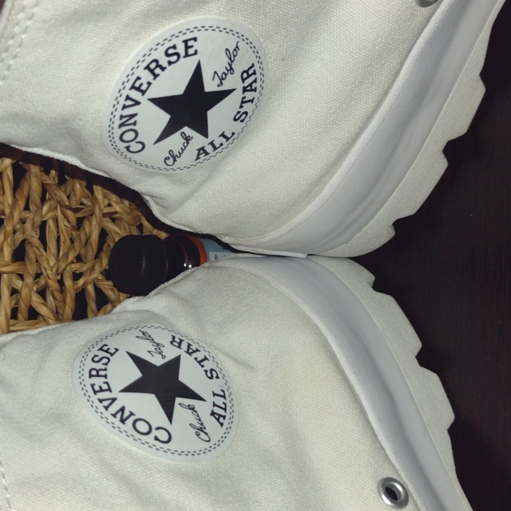 White Platform Converse (Canvas) - image 5